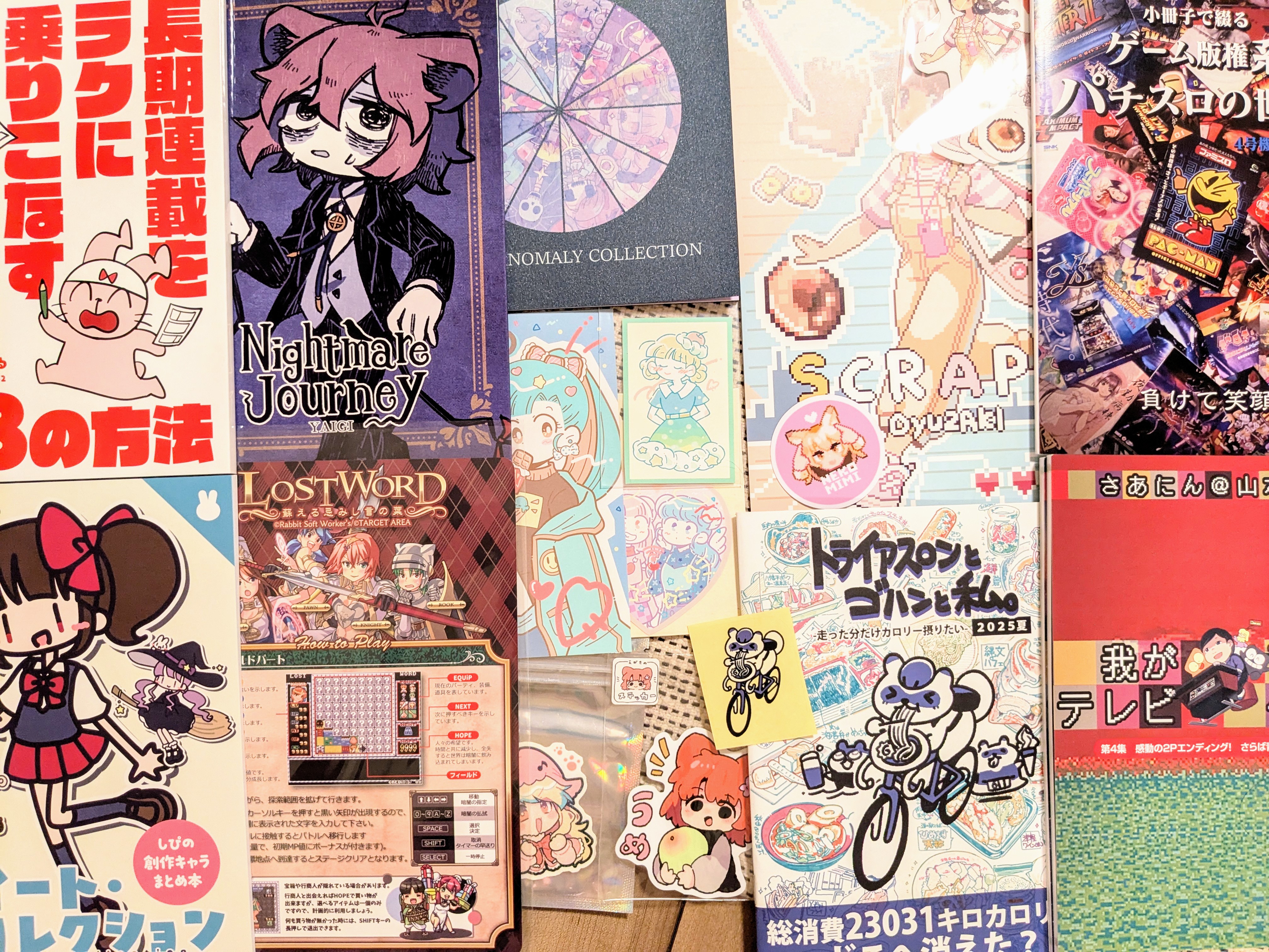 Bunch of books I bought from Comitia