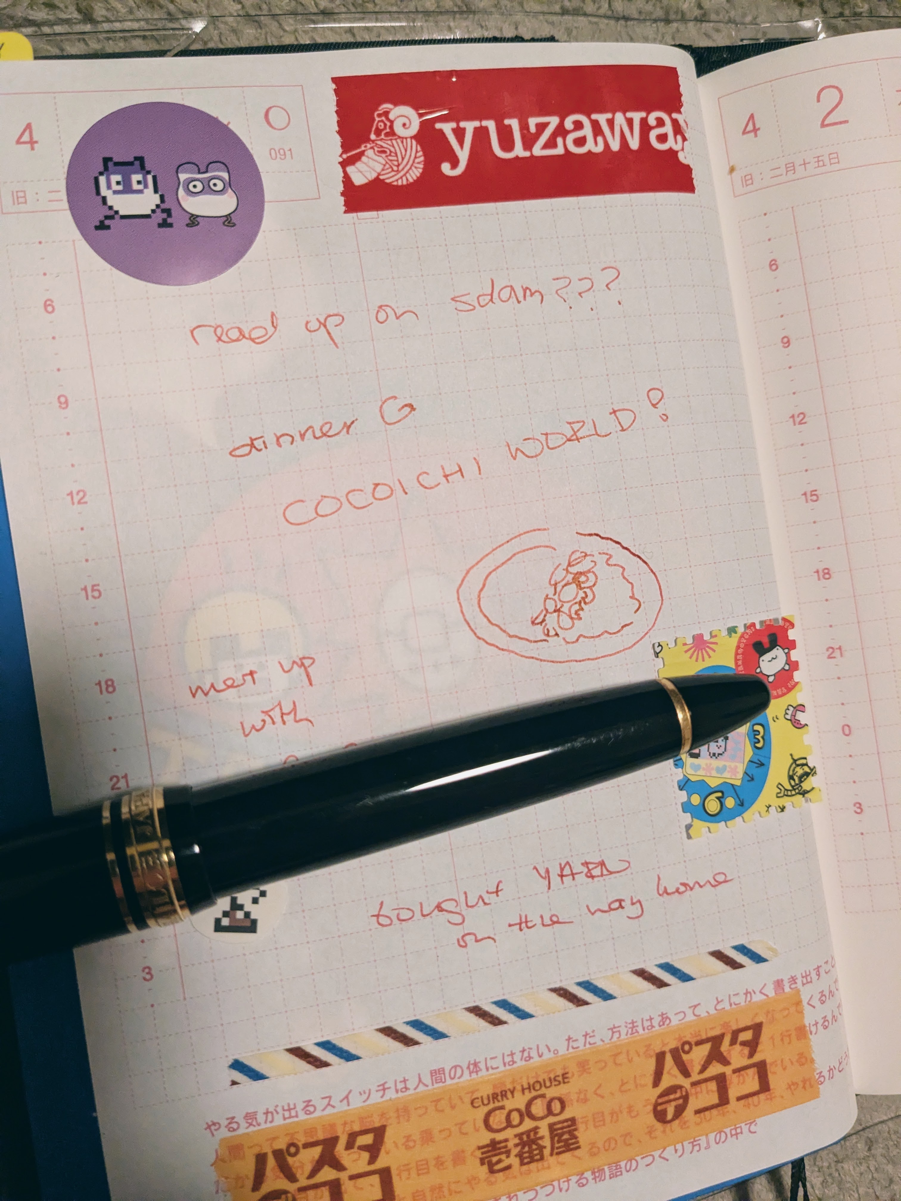 a photo of my journal from april 1