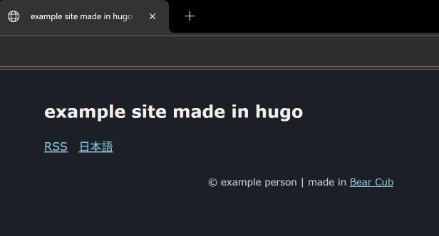 site showing a title, rss feed link, multilingual support, but no content site showing a title, rss feed link, multilingual support, but no content