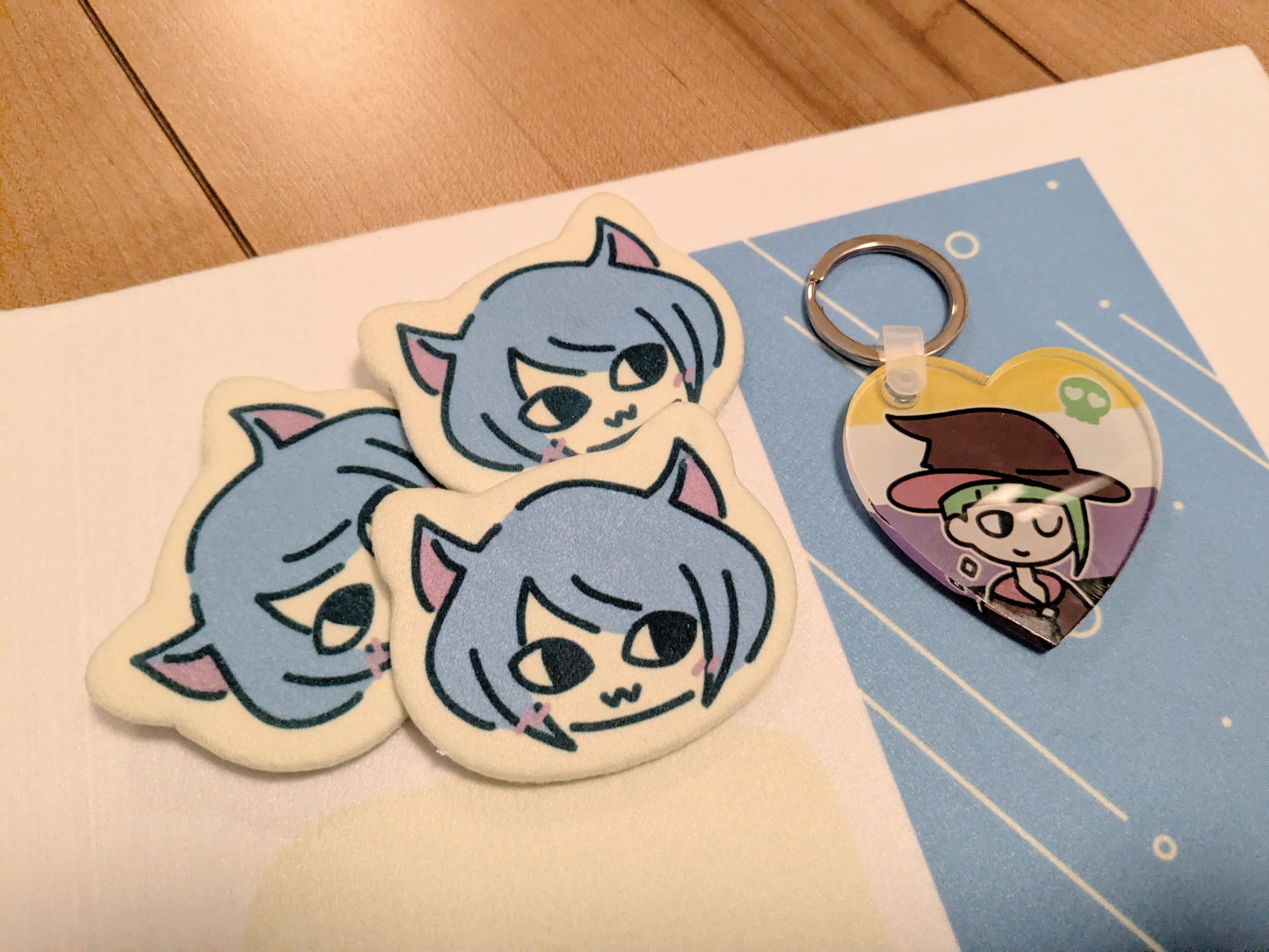 can badges & acrylic key holder